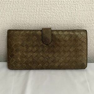 BOTTEGAVENETA ボッテガヴェネタ イントレチャート 長財布 ゴールド ブラウン ブランド ウォレット 財布 レディース メンズ 送料無料 