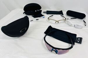 ♪ OAKLEY オークリー スポーツサングラス 3本セット ケース 保存袋付あり/282272/1218-57