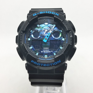 ■ CASIO G-SHOCK GA-100CB 5081 ブラックxブルー 迷彩 カシオ 腕時計 Gショック GA100CB ウォッチ カモフラ ミリタリー アウトドア ■