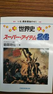 代々木ゼミナール 岩田功吉　世界史スーパーアイテム24　中道館　書き込み無し美本　絶版学参