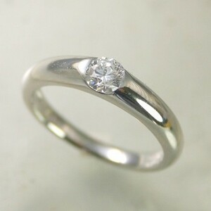 婚約指輪 安い プラチナ ダイヤモンド リング 0.2カラット 鑑定書付 0.239ct Fカラー SI1クラス 3EXカット H&C CGL
