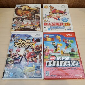 ◎a1027 Wii ソフト まとめ売り 大乱闘スマッシュブラザーズX 大乱闘スマッシュブラザーズ 桃太郎鉄道 桃鉄 スーパーマリオブラザーズ 他