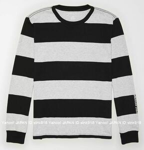 〓SALE!! アメリカンイーグル/US XL/AE Striped ロンTee/H.Gray