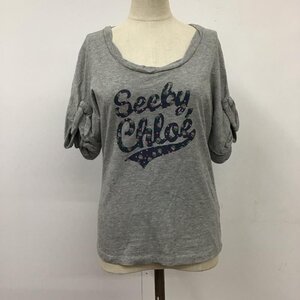 SEE BY CHLOE 38 シーバイクロエ Tシャツ 半袖 T Shirt 灰 / グレー / 10117719