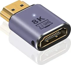 【在庫処分】Poyiccot 8K HDMI 延長アダプタ、HDMI 2.1アダプタ 48Gbps HDMI オス to HDMI メス延長アダプタ、HDMI延長コネクタ 8K 60Hz / 4K 120Hz HDR対応 Nintendo Switch