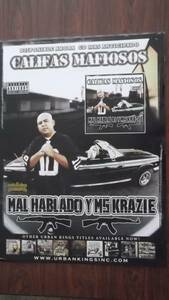 ☆MAL HABLADO・MS.KRAZIE / CALIFAS MAFIOSOS アルバムポスタ－