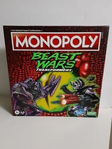 Monopoly Transformers Beast Wars Edition Board Game NEW Sealed Hasbro Gaming 海外 即決