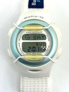 【即決/稼働品】 CASIO カシオ Baby-G FileG BG-097 デジタル腕時計 電池式 クオーツ ホワイト G-Shock ナイロンベルト