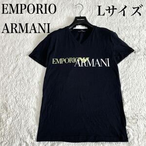 美品 EMPORIO ARMANI エンポリオアルマーニ アンダーウェア 黒 半袖 Tシャツ カットソー