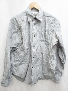 ◇ ⊂ CITEN シテン UNITED ARROWS シンプル 無地 長袖 シャツ サイズM グレー系 メンズ P