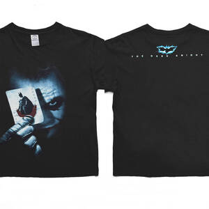 00sヴィンテージ｜Batman Dark Knight Tシャツ [M]｜00年代ムービー／アメコミ映画／バットマン／ダークナイト／ジョーカー／DC