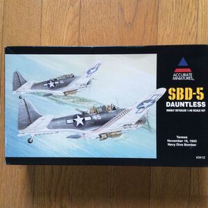 アーキュレットミニチュアーズ1/48SBDドーントレスDAUNTLESS 未組立　内袋未開封　キャノピーマスキング付き　　アメリカ海軍機