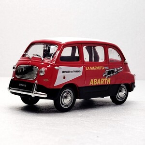 1/43 海外限定 IXO フィアット 750 ムルティプラ アバルト サービスカー Abarth Fiat Multipla レース イタリア車 昭和 名車 1円〜 122109