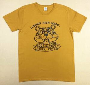 Tee Swing TIGER PRIDE 丸首Tシャツ L オーカー