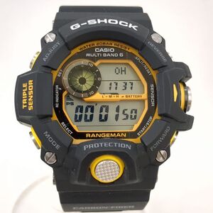 【中古】 CASIO カシオ G-SHOCK ジーショック RANGEMAN レンジマン GW-9400YJ 電波ソーラー 箱付 ブラック×イエロー 腕時計 ◆3104/磐田店