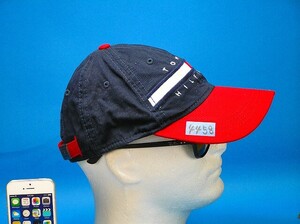 未使用新品 ♪ Tommy Hilfiger トミー ヒルフィガー ♪ キャップ 帽子 ぼうし メンズ&レディース Free Size 赤Navy色 ■4458