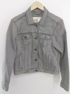 ◇ Abercrombie&Fitch アバクロンビー＆フィッチ 長袖 デニム ジャケット Gジャン サイズL グレー系 レディース P