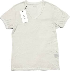 定価1万 AKM trim V-neck S/S tee Lサイズ トリムVネックTシャツ wjk　ジュンハシモト　1piu