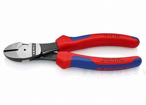 良品半額 KNIPEX クニペックス パワーニッパー 7412 180 バネ付 