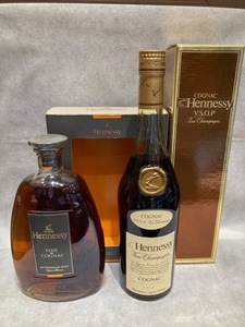 【未開栓】[大黒屋] ヘネシー フィーヌ ド コニャック 700ml 40% 箱付き、ヘネシーVSOP　ファインシャンパーニュ　700ml　40％　2本セット