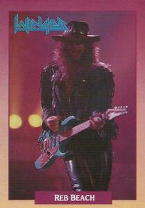 [USAトレカ] ROCK CARDS 「68 Reb Beach」Winger /送料無料 1991 ロックカード レブ・ビーチ ウィンガーのギタリスト 米歌手 音楽系トレカ