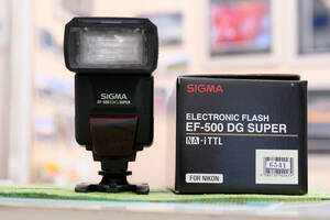 【珍品】SIGMA ニコン用　スピードライト　EF500