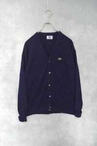 【 80s izod lacoste 】 アクリル ニット カーディガン / size XL / 80年代 アイゾッドラコステ ラコステ 90s 90年代 あいみょん