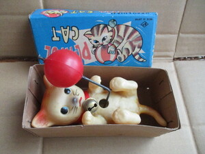 1960-70年代　猫　PLAYFU　LCAT　ゼンマイ　おもちゃ　日本製