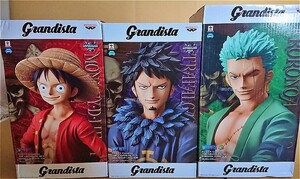 【未開封】OnePiece-ワンピース-◆Grandista-THE GRANDLINE MEN-3体セット　#ルフィ #ゾロ ＃ロー＃プライズ 