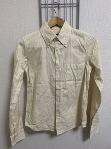 ［A.P.C.］アーペーセー　長袖シャツ 薄イエロー系　36 Y1710