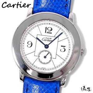 【国際保証書】カルティエ マスト2 ロンド マストラウンド 4アラビア スモールセコンド メンズ 極美品 Cartier 時計 俵屋