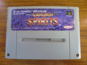 KME13487★SFCソフトのみ サムライスピリッツ SAMURAI SPIRITS 起動確認済み クリーニング済み スーファミ