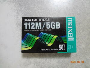 マクセル 8mmデータカートリッジ 112M/5GB HS-8 112(D) 未使用