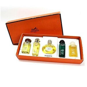 54750 エルメス 香水 ミニボトル 5本セット 10ml+7.5ml×2+7ml+5ml 中古 HERMES ｜女性用