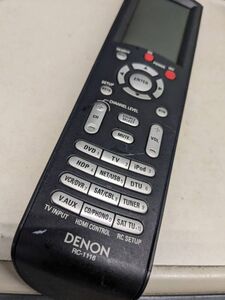 【FT-4-64】DENON　AVアンプ　AVC-4310　用　リモコン　RC-1116　動確済