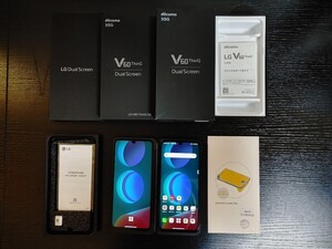 送料無料/simフリー/動作確認済/液晶保護フィルム付/L-51A LG Ｖ60 ThinQ 5G デュアルスクリーン付/128GB/Dual Screen/ブラック/黒/black