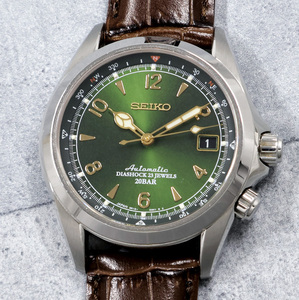 【中古美品】SEIKO/セイコー メカニカル Alpinist/アルピニスト SARB017 6R15-00E1 グリーンダイヤル オートマチック BOX・保証書付属