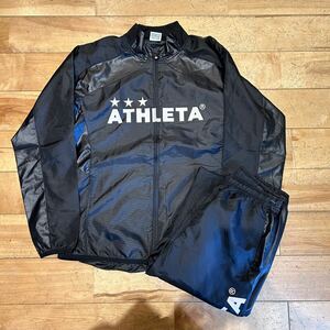 ★ATHLETA/アスレタ/ウィンドブレーカー/セットアップ/上下セット/ウィンドブレーカー上下/ロゴ/スポーツ/メンズ/Lサイズ