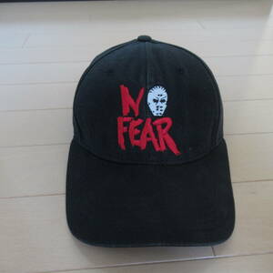 ★即決送込★一点物 USA製 90s NO FEAR ノーフィア 13日の金曜日 ジェイソン マスク s cap 帽子 キャップ アイスホッケー nhl ホラー 映画