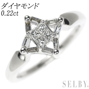 K18WG ダイヤモンド リング 0.22ct 出品5週目 SELBY