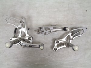 GSX-R1000 K9-L6 09-16 Kファクトリー ライディング バックステップ キット シルバー 良品【F395】