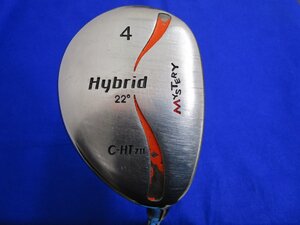 ●ミステリー　C-HT 711【4UT-22度-硬さ不明】スチールシャフト (メーカー不明) 中古品●