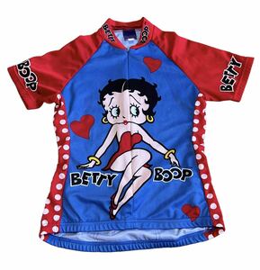 サイクルジャージ サイクルウェア スポーツウェア サイクリング 半袖 かわいい Betty boop ベティ ブープ キャラ ポケット付き レディース