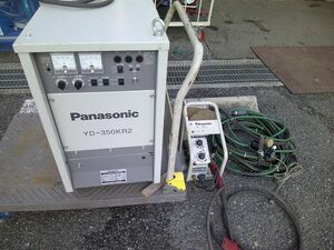 【埼玉県熊谷市引取限定】中古 Panasonic パナソニック サイリスタ制御 CO2/MAG溶接機 3相200V 半自動溶接機 YD-350KR2 YW-35KB3 2010年式