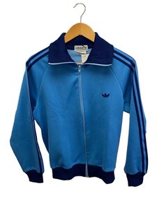 adidas◆70-80S/デサント期/トラックジャケット/3/ポリエステル/BLU/無地/ADS-4F