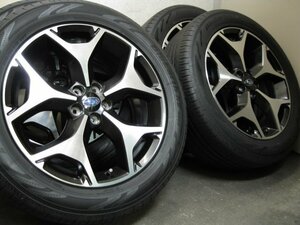 ■USED■スバル フォレスター純正18インチ＆YOKOHAMA BluEarth-RV(RV03)225/55R18 4本■SJ5/SJG■