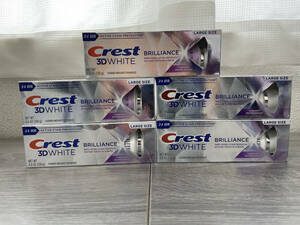 【送料無料】 大容量 130g 5本セット　Crest 3D Brilliance Vibrant Peppermint クレスト３Dブリリアンスホワイトニング 歯磨き粉 Colgate