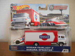 送料無料　HOT WHEELS TEAM TRANSPORT NISSAN FAIRLADY Z SAKURA SPRINTER