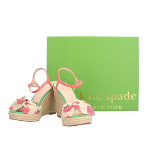 ケイトスペード ストロベリー サンダル ファブリック S1170649 レディース Kate Spade 中古 美品