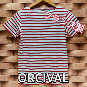 ☆オーシバル/ORVAL☆Tシャツ ボーダー サイズSくらい メンズ